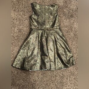 DISNEY PRINCESS JASMIN GOLD METALLIC FULL ZIP DRESS UP DRESS OUTFIT SIZE 7/8